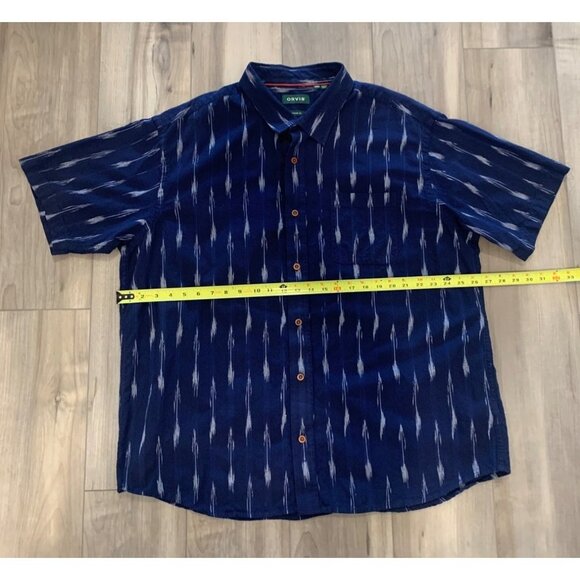 Orvis Blue Classic Fit Short Sleeve Button Up Shirt Size XXL - Picture 4 of 11